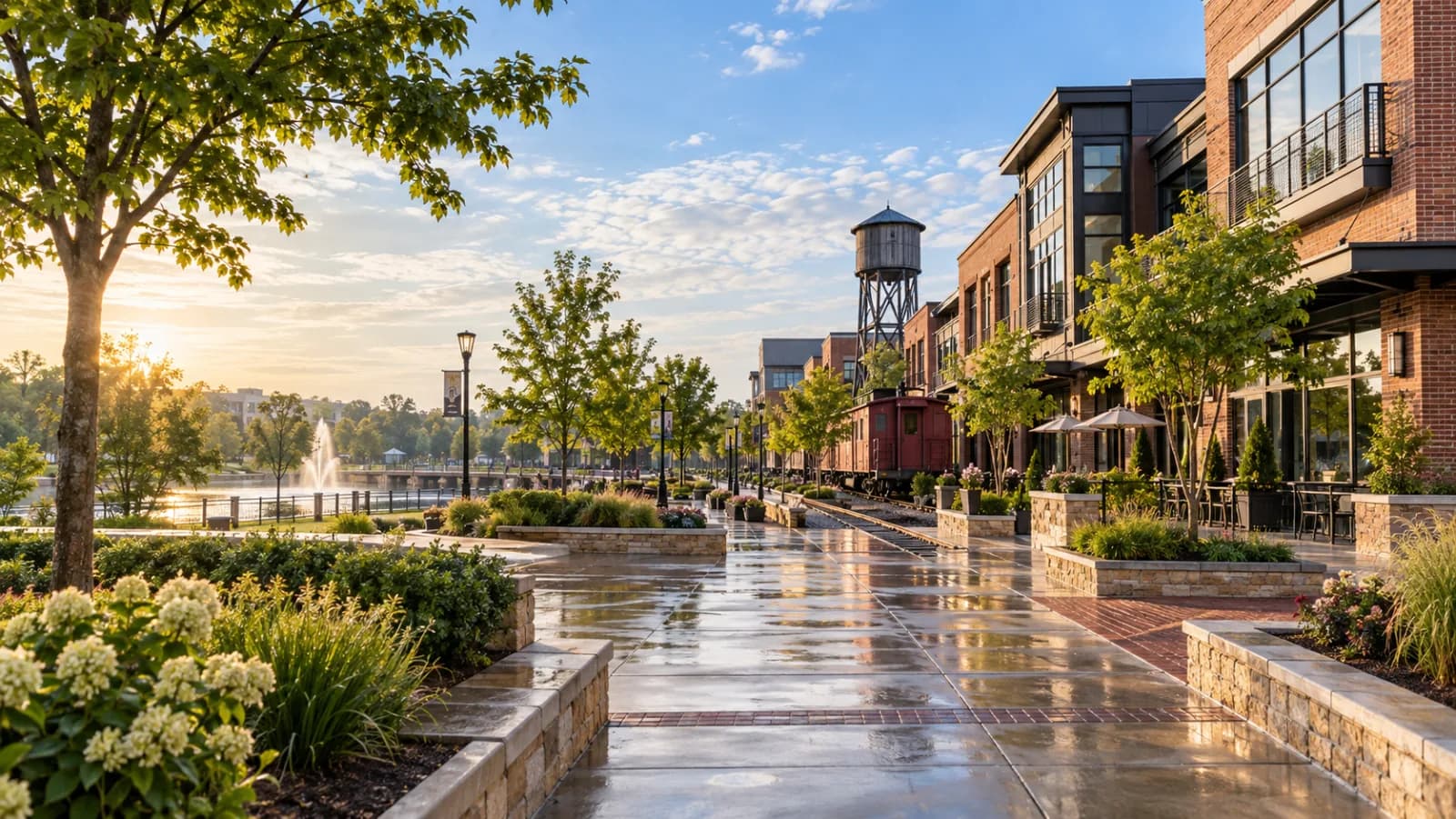 A representative view of Fishers, Indiana